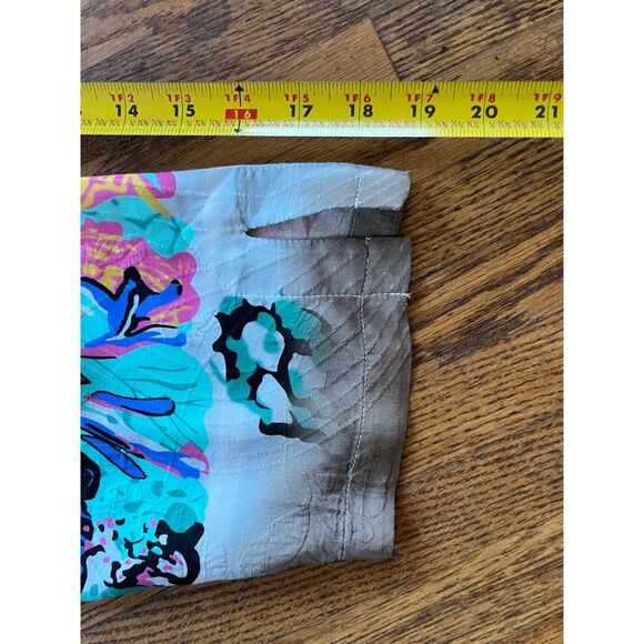 Citron Santa Monica Multicolor Floral Button Up Shirt Top  Women's Size 1X - Picture 10 of 10